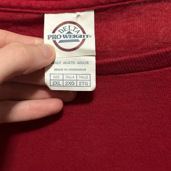 Women’s Red Country Life Kinda Naughty Kinda Nice Longsleeve Graphic Shirt sz 2X - Picture 3 of 7